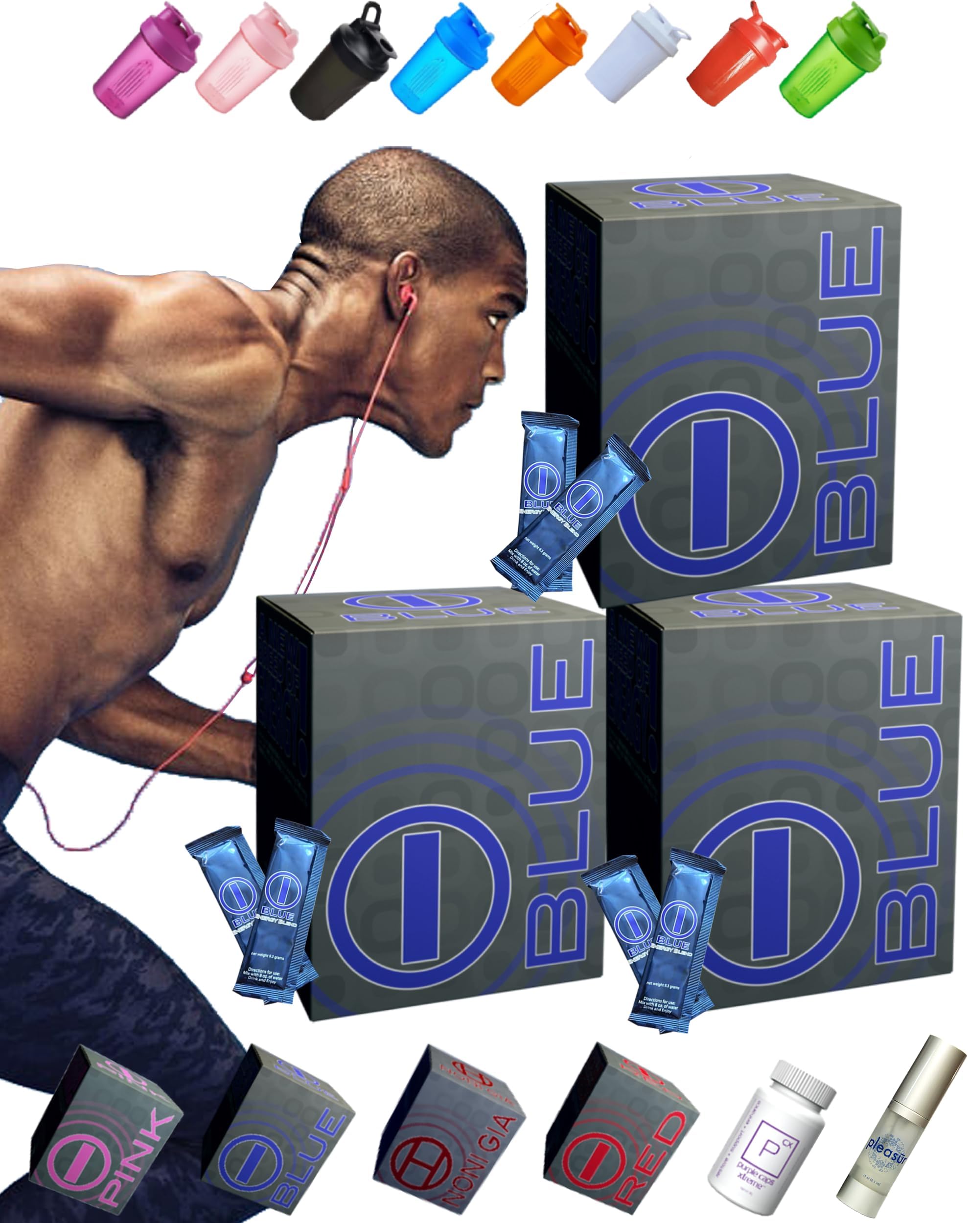 Energy Blend Drink Mix - Energy Supplement for Quick Boost and Focus - 30 Packets (3 Packs)