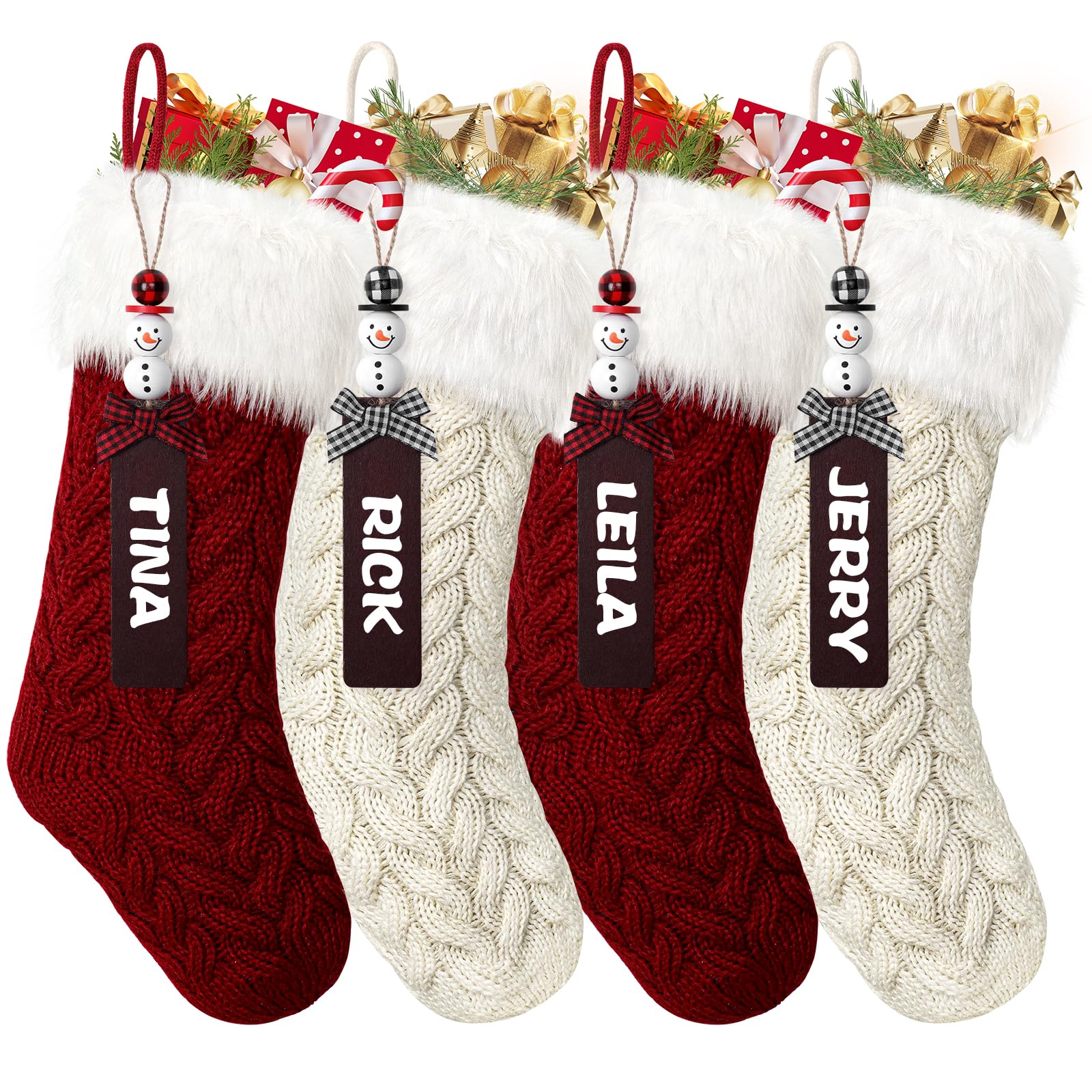 SOMTING Christmas Stockings 4 Pack 18