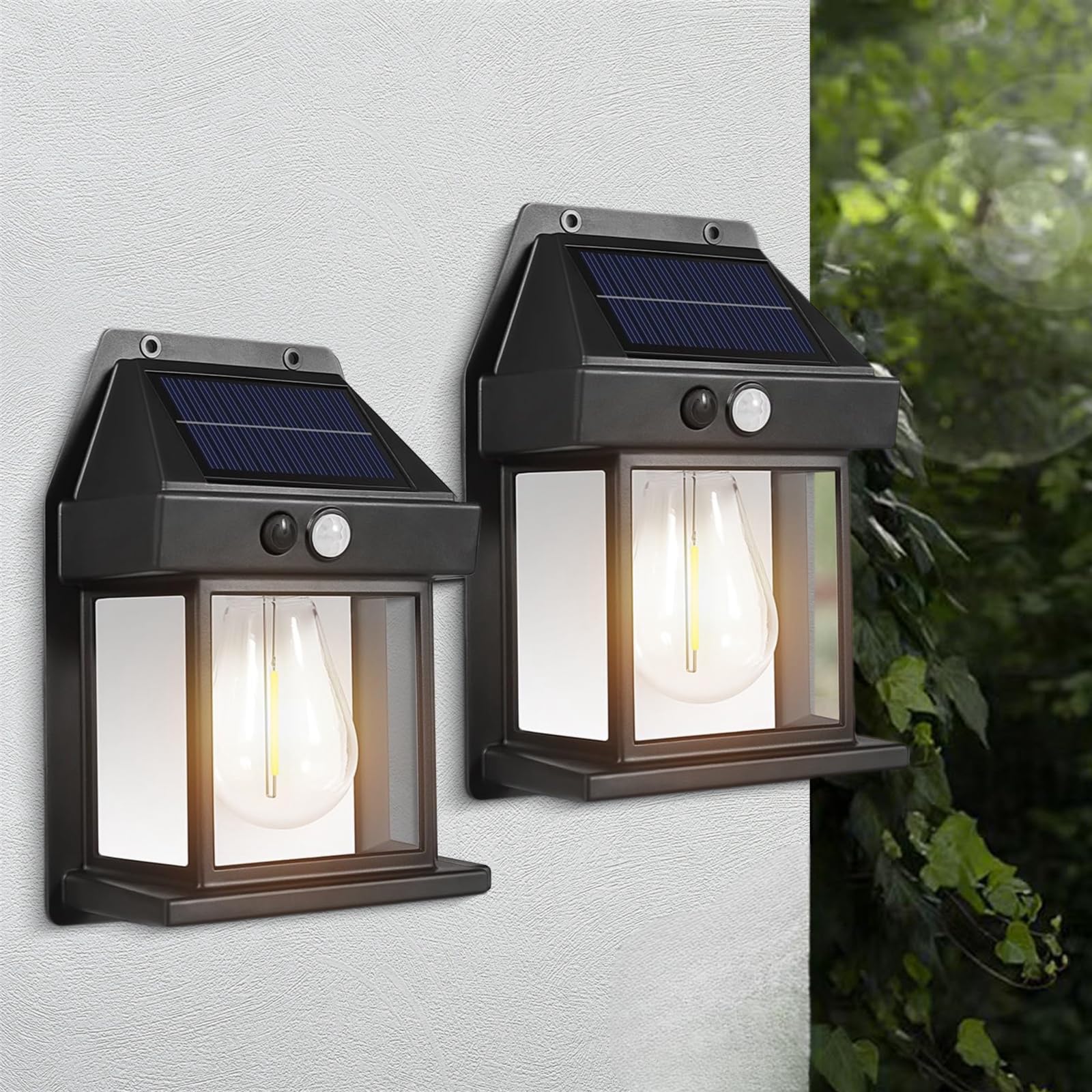 ZONK Solar LED Wall Lights Outdoor, Dusk to Dawn Motion Sensor Lights, 3 Lighting Modes Waterproof Solar-Powered Security Light Fixtures for Garden Patio Yard Garage (2PCS), Black, ZKSL01-image-36