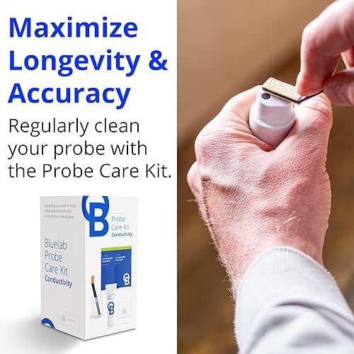 Miniatura 4 de Bluelab Kit de cuidado de sonda y medidor de pluma de conductividad para probador de conductividad-agua, temperatura y nutrientes (CF, EC, PPM