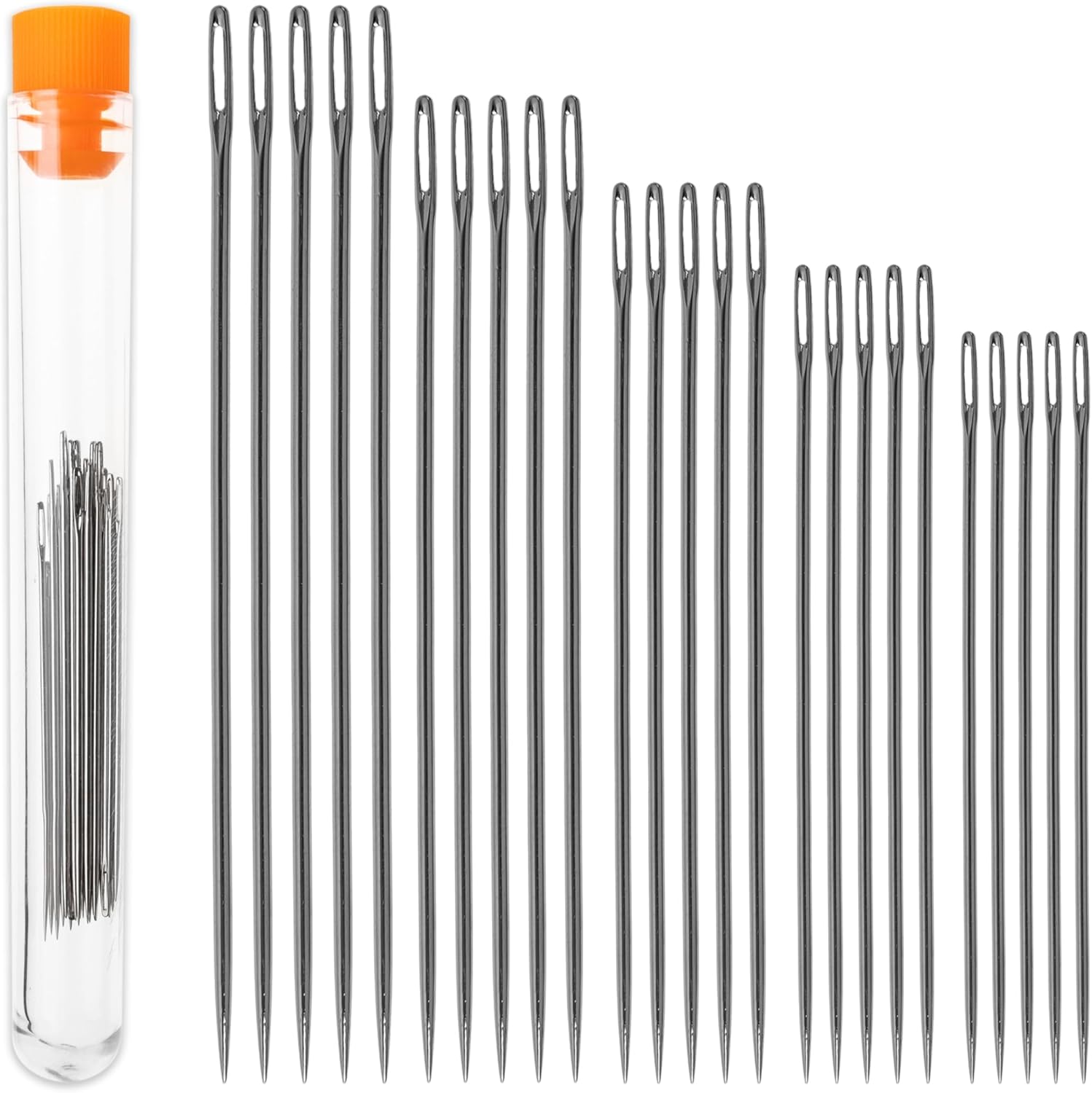 30er Set spitze Handnadeln mit großem Öhr