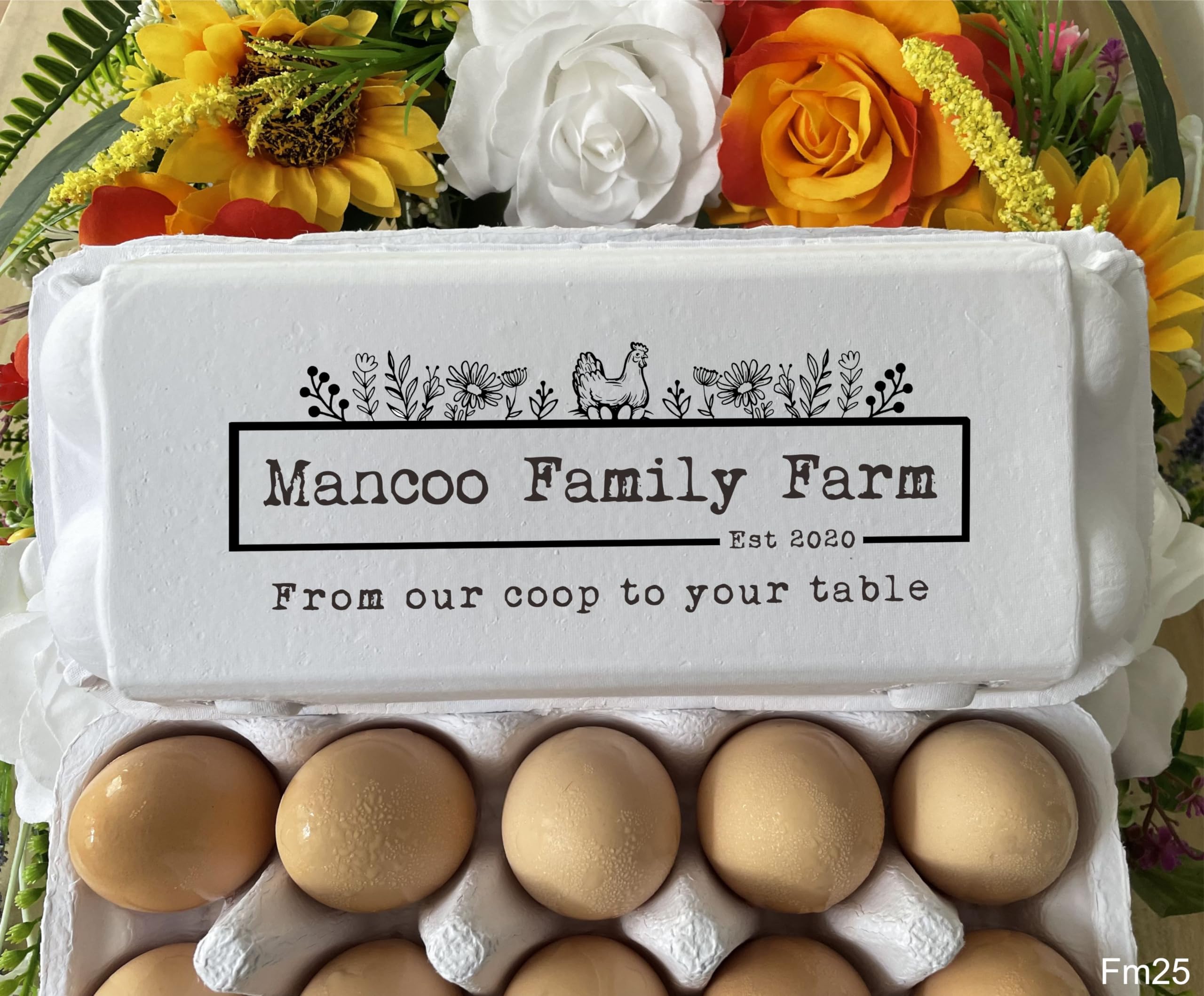 CHYHMYT | from Our Coop to Your Table- Custom Farm Stamp Personalized Fresh Chicken Egg Poultry Design Business Stamps- Hen Stamp Farm Design Business