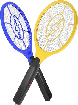 Electric Fly Swatter 2 Pack, Battery Operated Bug Zapper Racket