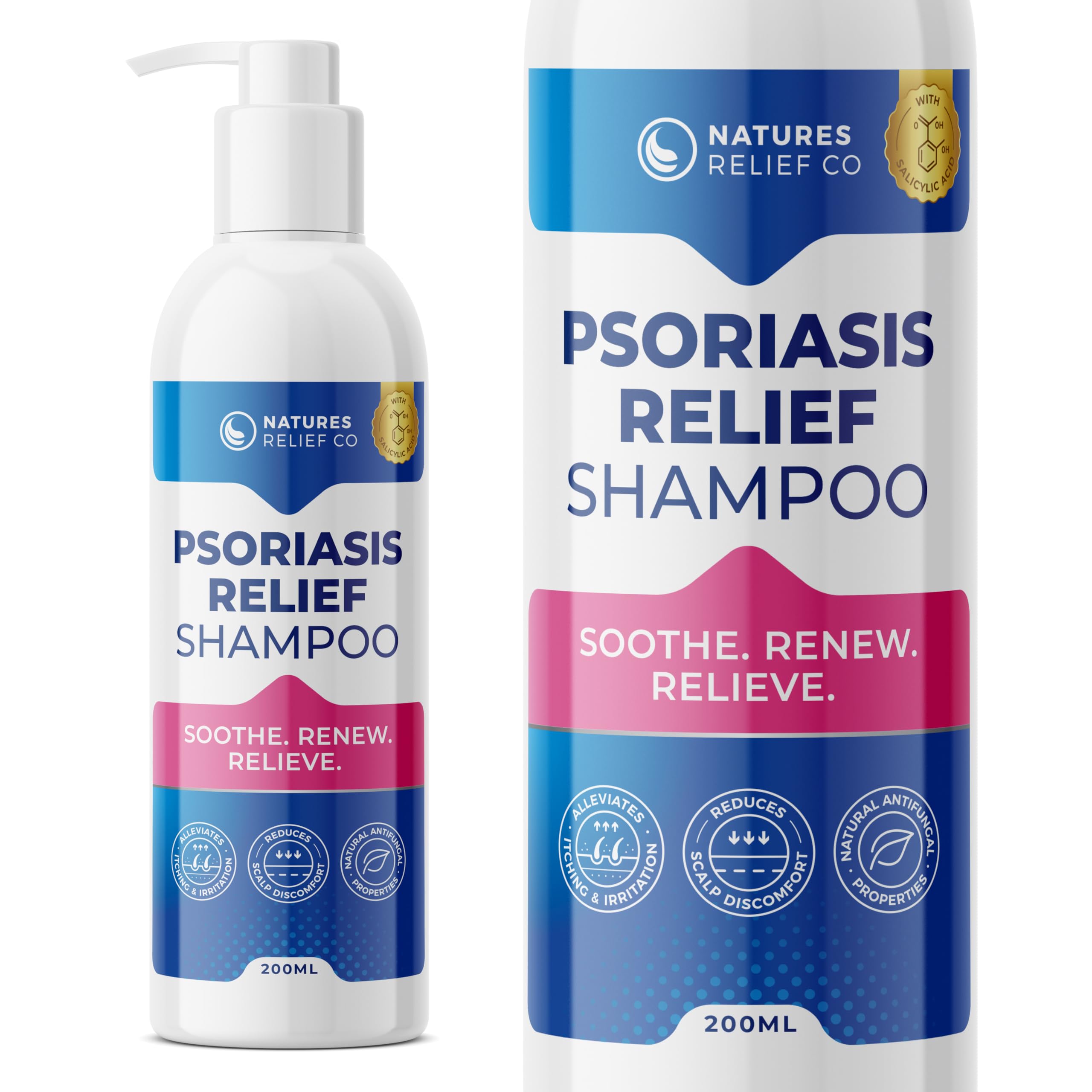 Psoriasis Shampoo with Salicylic Acid, White, 200 ml (Pack of 1)