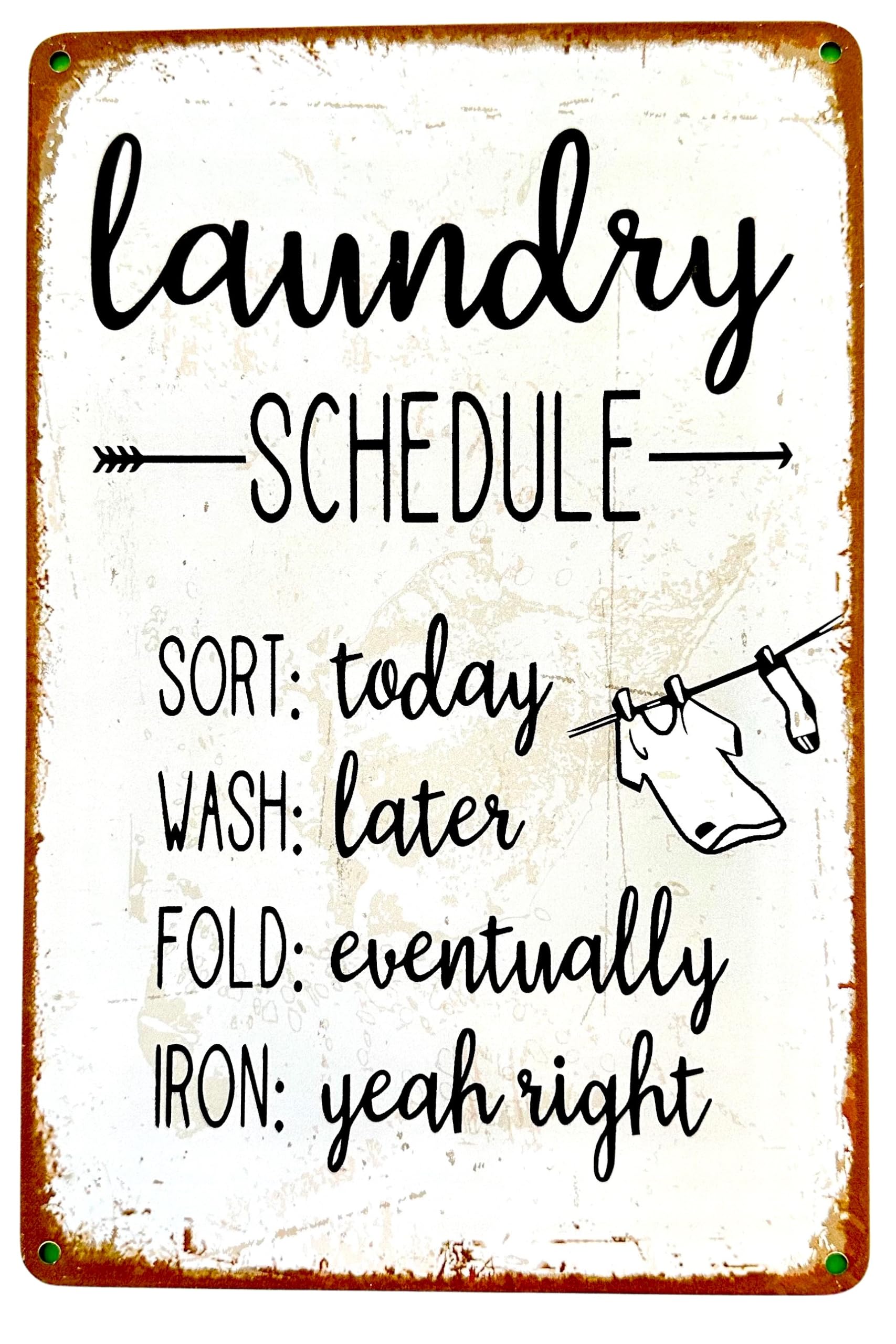 Diilihiiri Girls Laundry New Home Gift Poster – Funny Plaque – 30 X 20 Cm – Humor Decoration – Funny Sign For /Piba/Cocktail/Pivon/Swivel/Pibona (2635-320)
