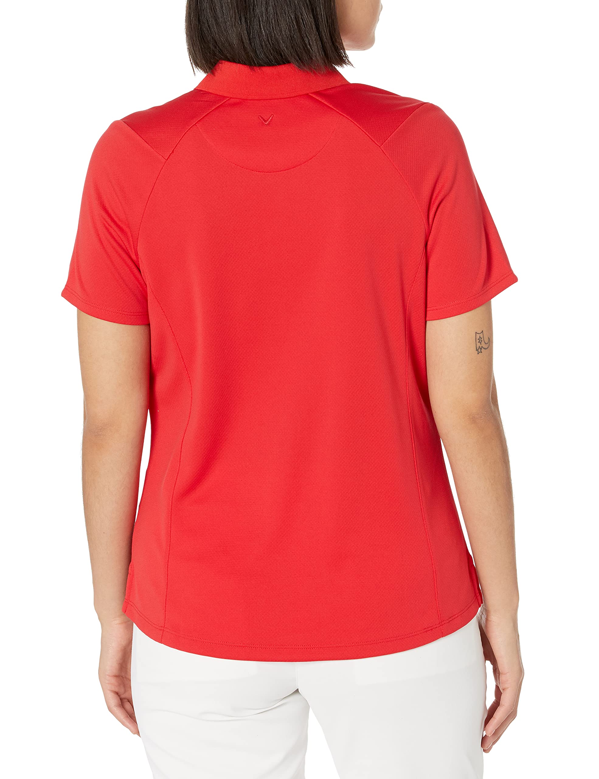 Callaway Solid Swing Tech Short Sleeve Golf Polo Shirt Polo Donna