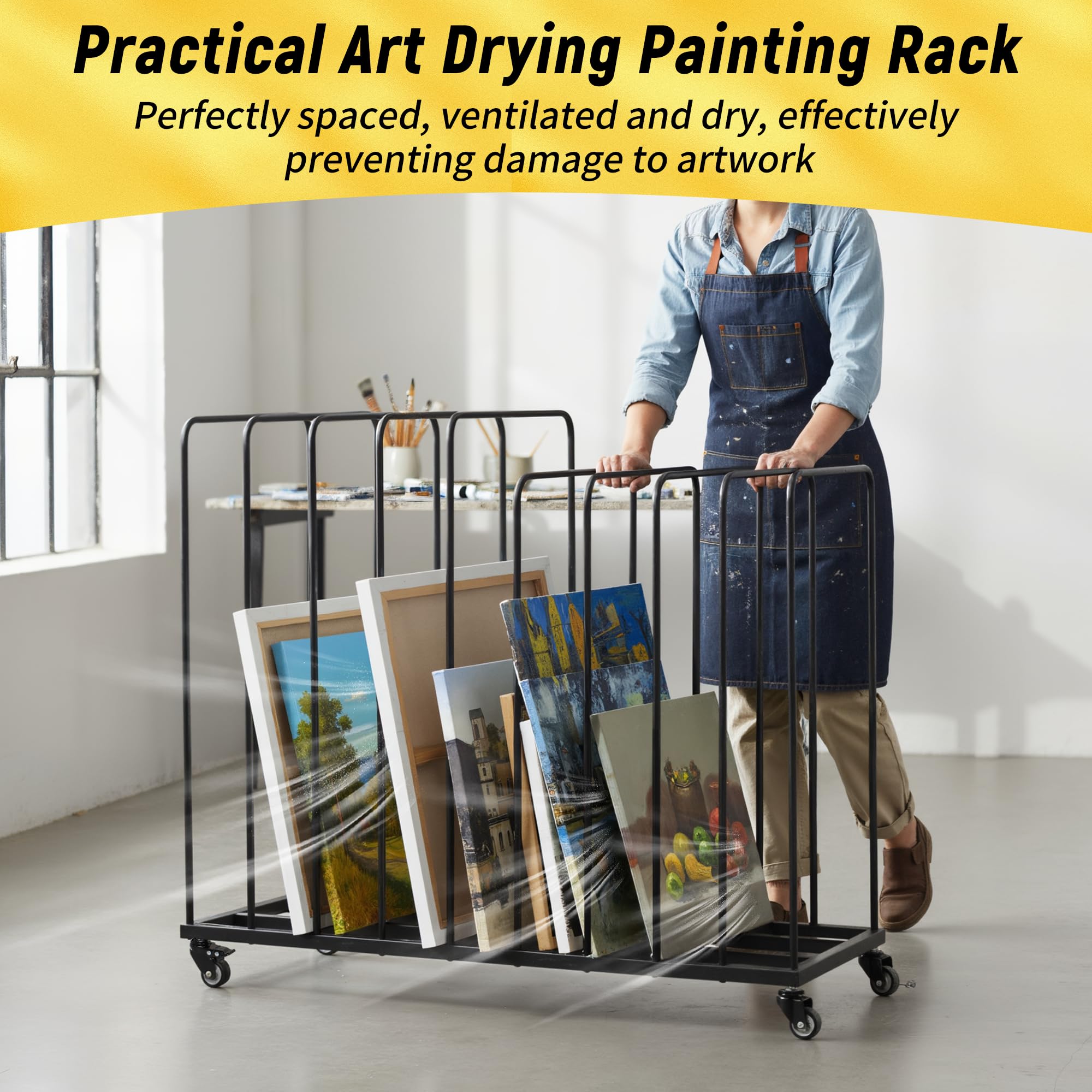 Snapklik.com : Uyoyous Art Storage Rack, Art Drying Rack Canvas Storage ...