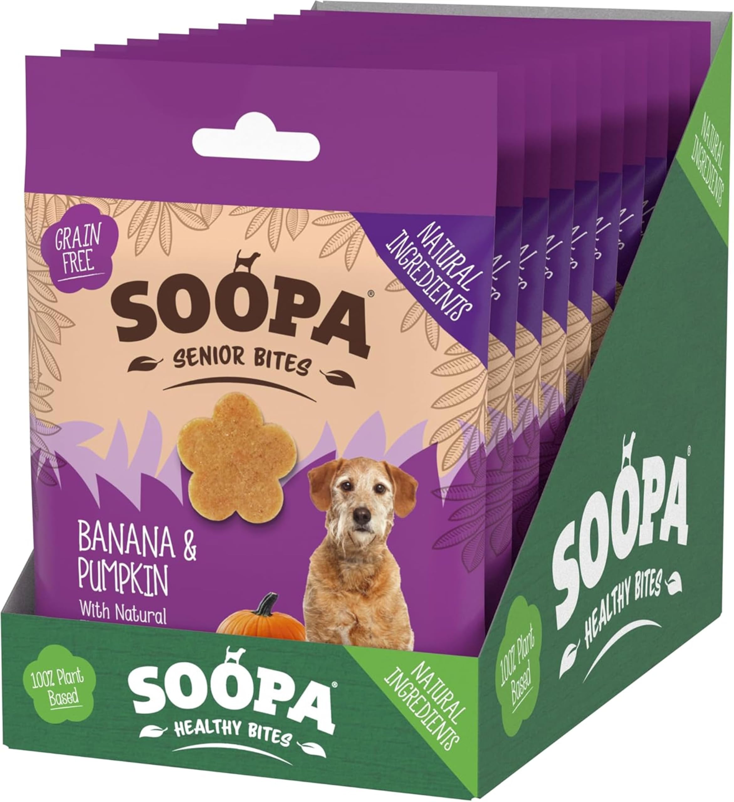 Soopa Senior Healthy Bites For Dogs Banana And Pumpkin - 50G