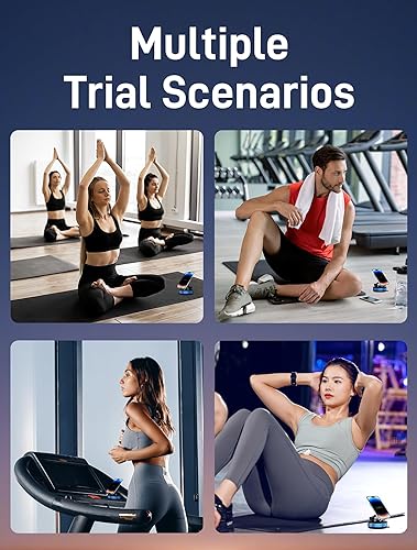 Miniatura 8 de Soportes magnéticos para teléfono al vacío para automóvil con diseño extendido multietapa, plegables y telescópicos, cuenta con una potente ventosa,