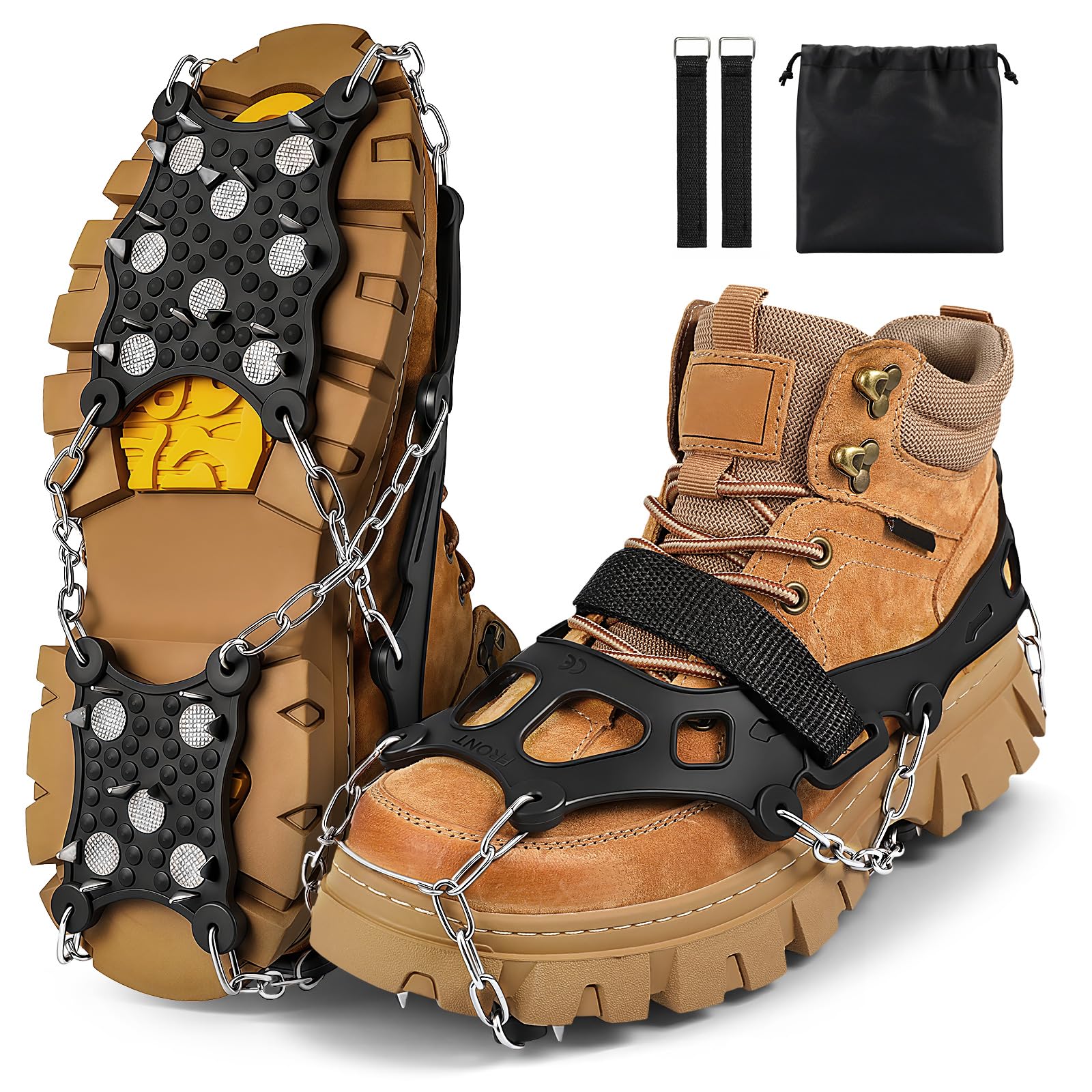 Amazon | Jetika ｢2026冬初登録｣アイゼン 26本爪 チェーンスパイク