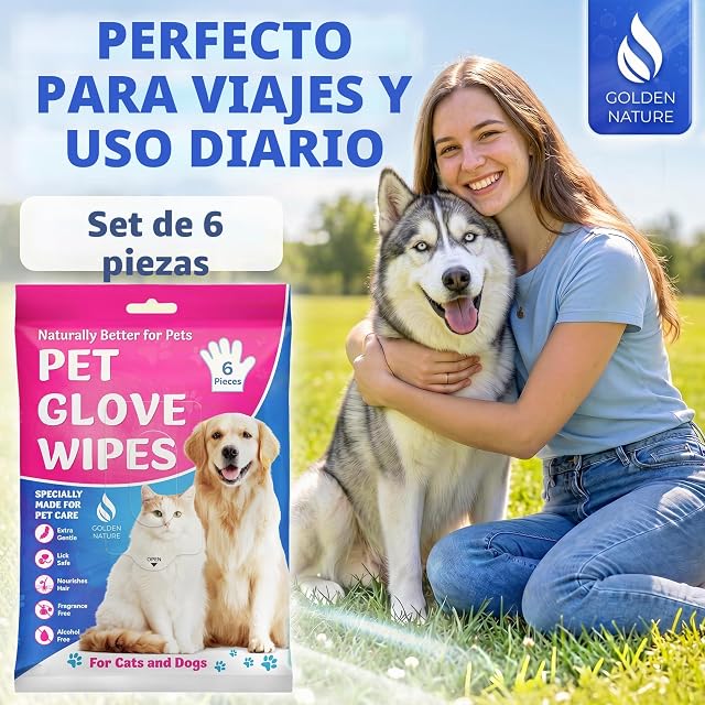 Foto 5 de 8 de Golden Nature - Toallitas para Mascotas para Perros + Gatos - 12 Unidades
