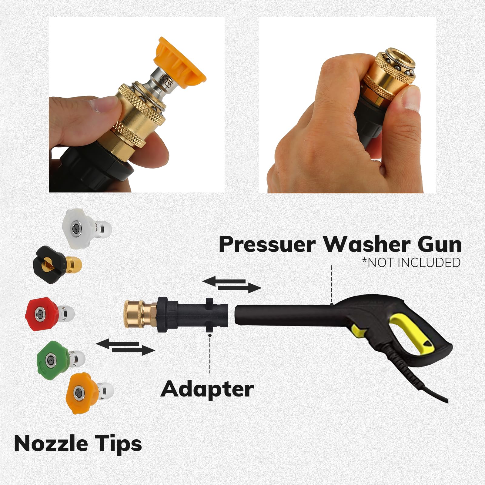 Tubo Per Pulizia Idropulitrice 30 Metri 200 Bar - Compatibile Con Kärcher K2-K7, Con Ugelli Fissi E Rotanti - Foto 11