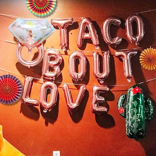 Miniatura 3 de JeVenis Taco Bout - Globos y decoraciones de amor - Juego de despedida de soltera de cactus mexicanos