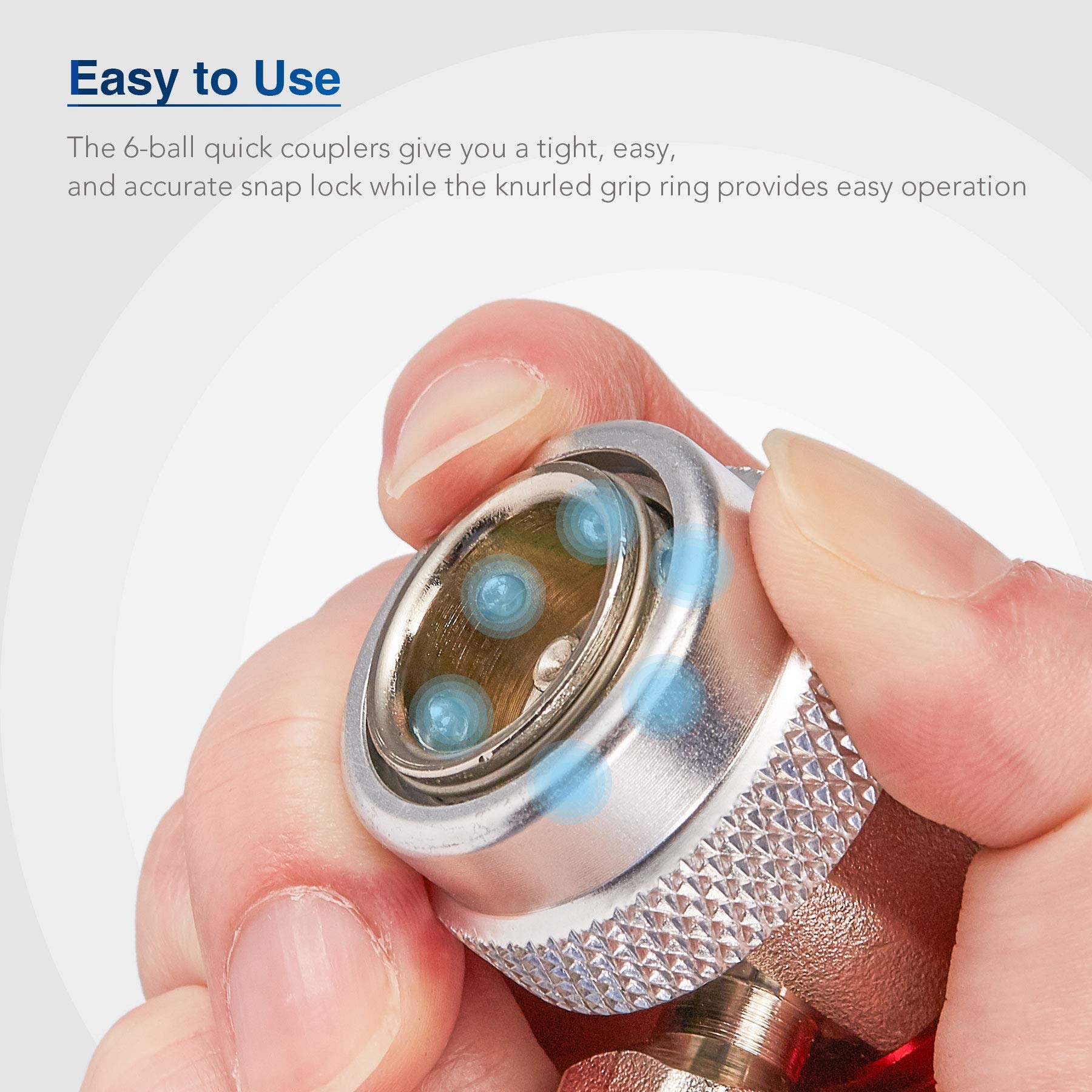 Orion Motor Tech AC Adapter Tool kit, 8Piece AC Gauge Hose Conversion