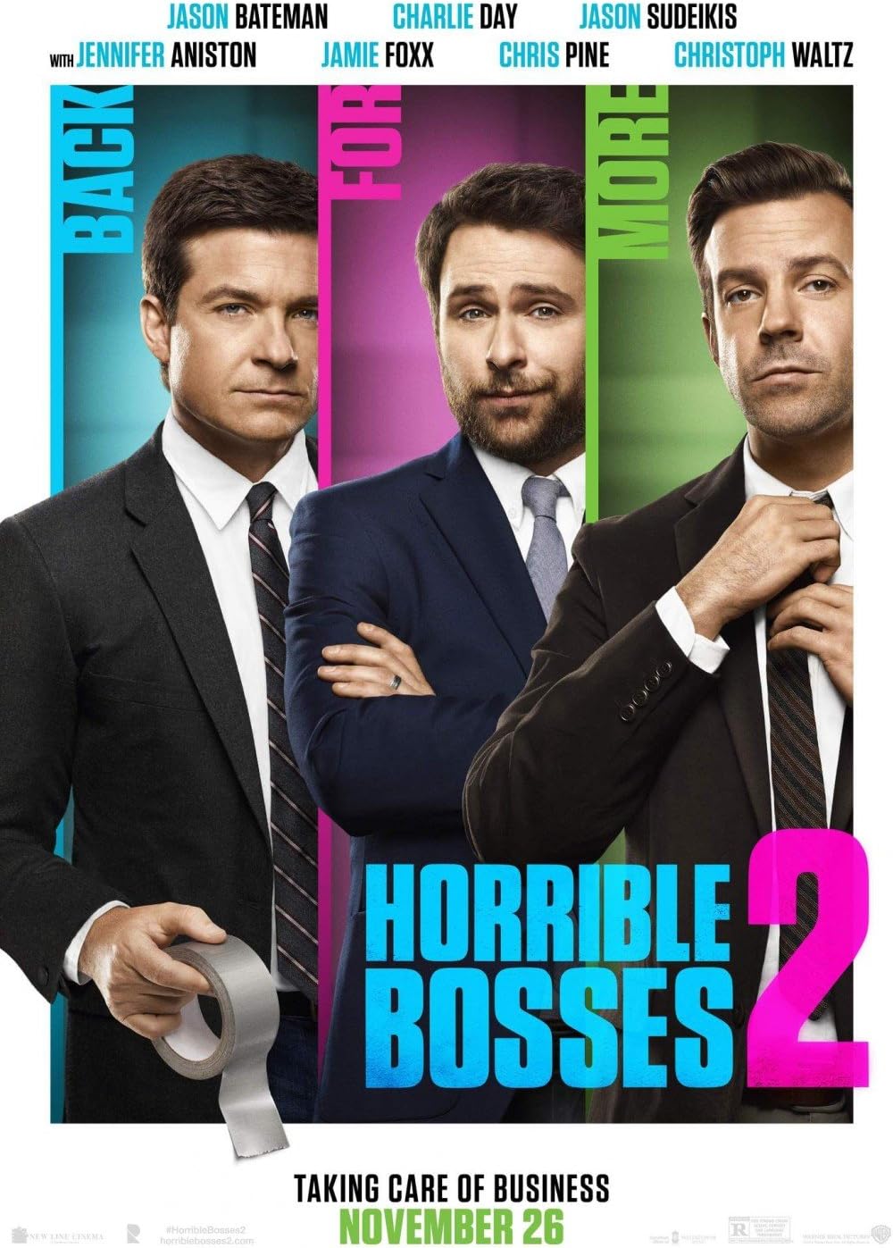 HORRIBLE BOSSES 2 - 27x40 D/S ORIGINAL MOVIE POSTER