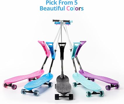 Ookkie Kids Learner Skateboard, Helps Develop Balance & Self Confidence, 4-in-1 Skateboard, Easy Setup, Gift Idea