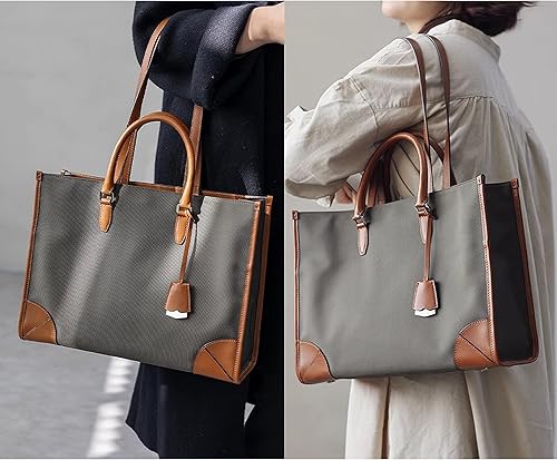 Miniatura 2 de DORIS&JACKY Maletín grande para mujer, bolso de hombro para computadora portátil de 15.6 pulgadas y bolsos de negocios de oficina