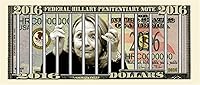 Vista 2 de Paquete de 50 billetes de dólar de edición limitada Hillary For Prison 2016, altamente coleccionable, divertido para demócratas o republicanos
