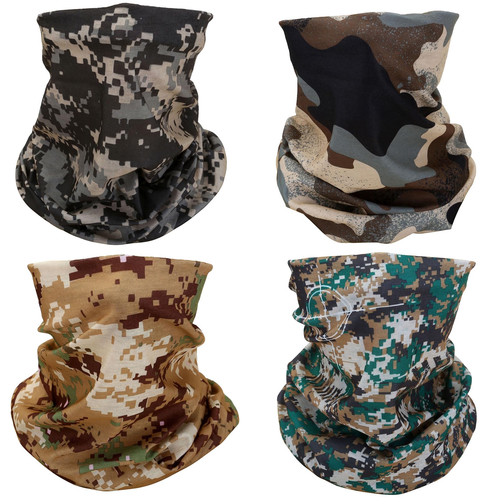 SMEHCF 4 Multipurpose Bandanas for Women Men