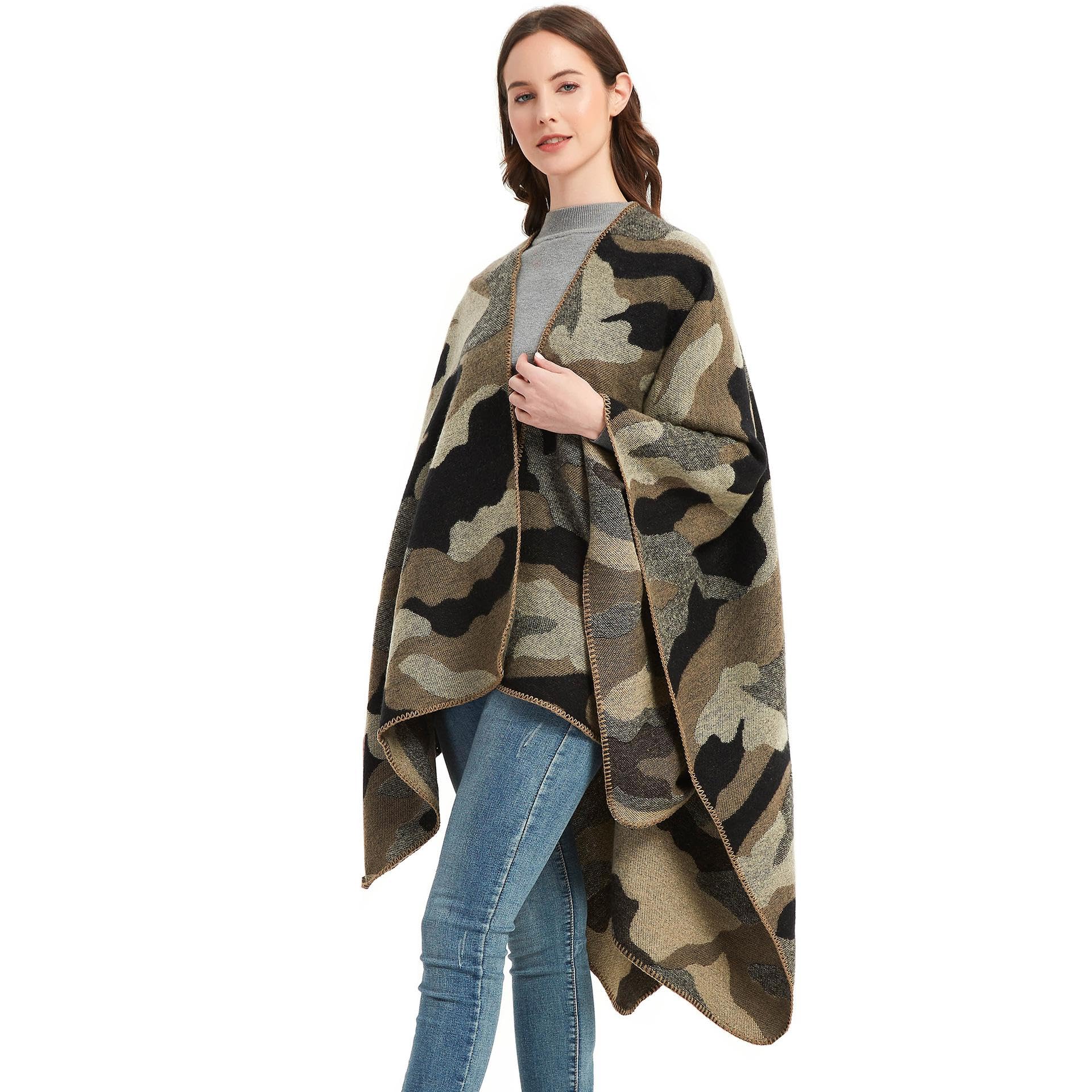 Sciarpa Donna Scialle Uomo Scialle Diviso Ispessito Mantello da Donna Primavera Autunno E Inverno
