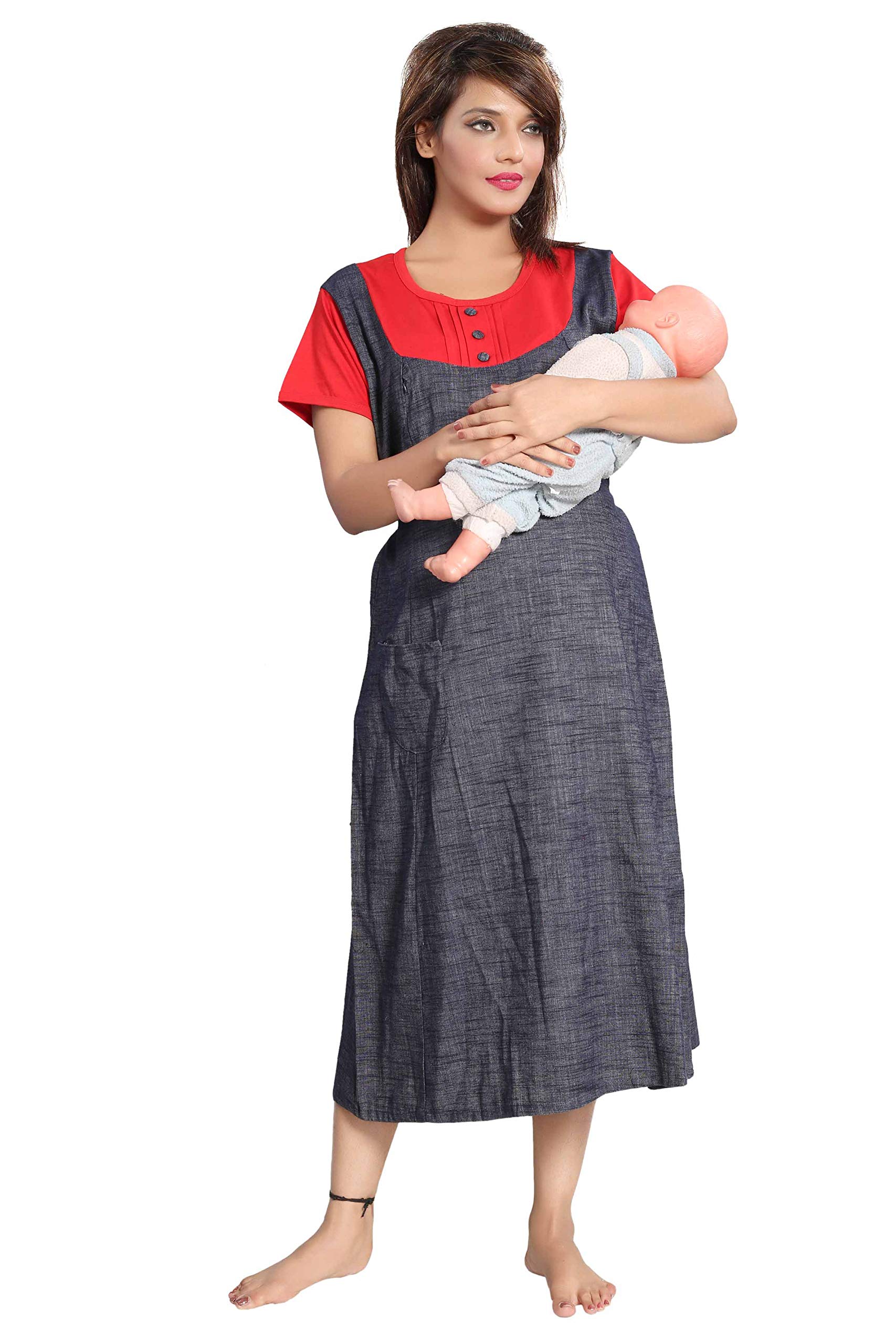 soulemo Womens Feeding Nursing Maternity Dress for Pregnancy. 733-picture-26
