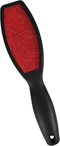 Miniatura 2 de Juego de doble cara velvetón pelusas cepillos. Quita pelusas, polvo, caspa, y pelo de mascotas de la ropa y tapicería., Negro, Rojo