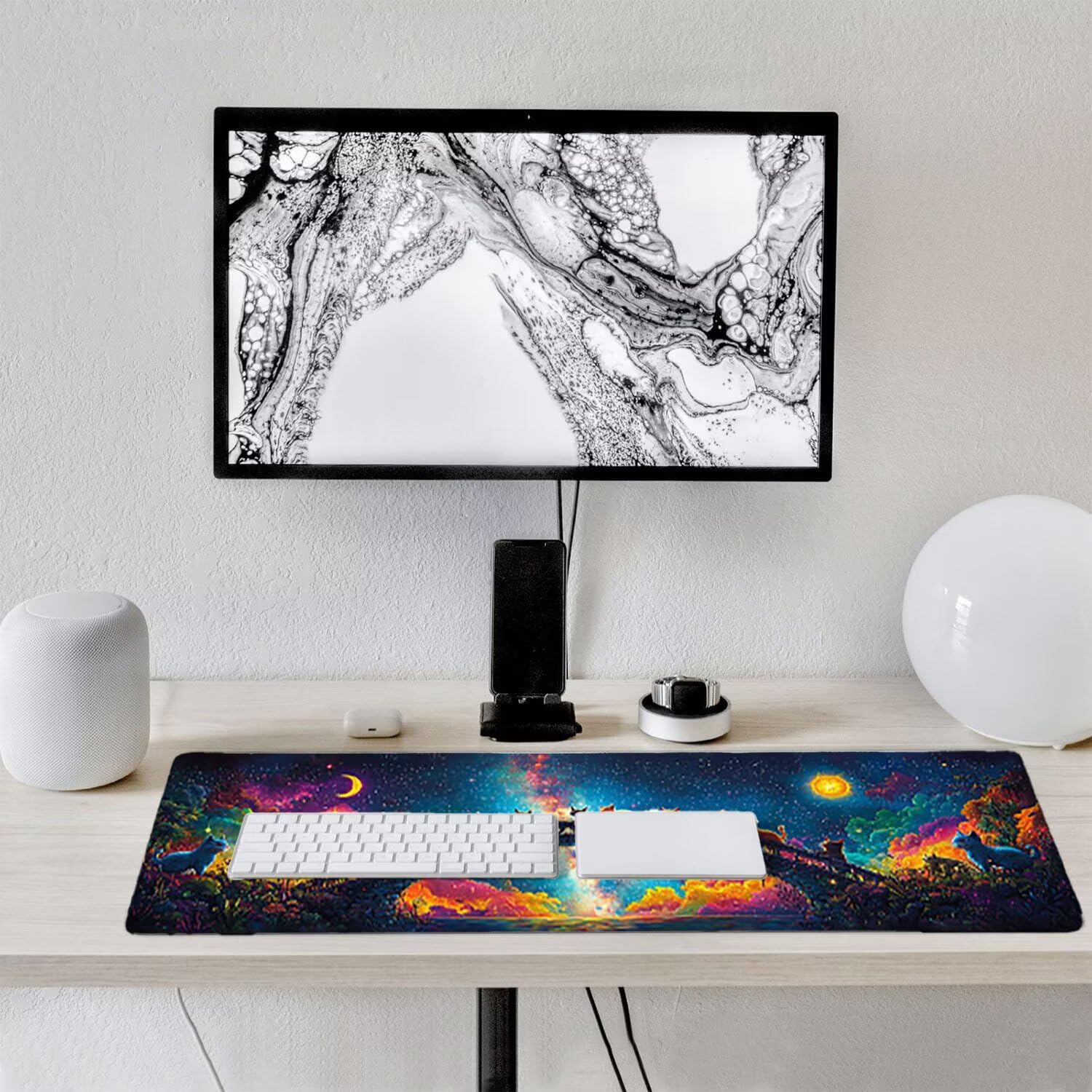 Podkładka pod mysz do gier, 1200 x 400 mm XXL Podkładka pod mysz do gier, duża, antypoślizgowa, wodoodporna, iExtended długa podkładka pod mysz do klawiatury XXL, akcesoria biurowe, do gier, komputera