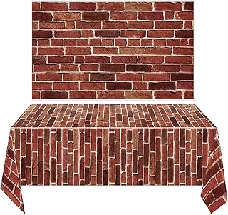 Chuangdi 2 Pcs 4.5 x 9 Feet Stone Wall Backdrop Stone Wall Scene Setter ...