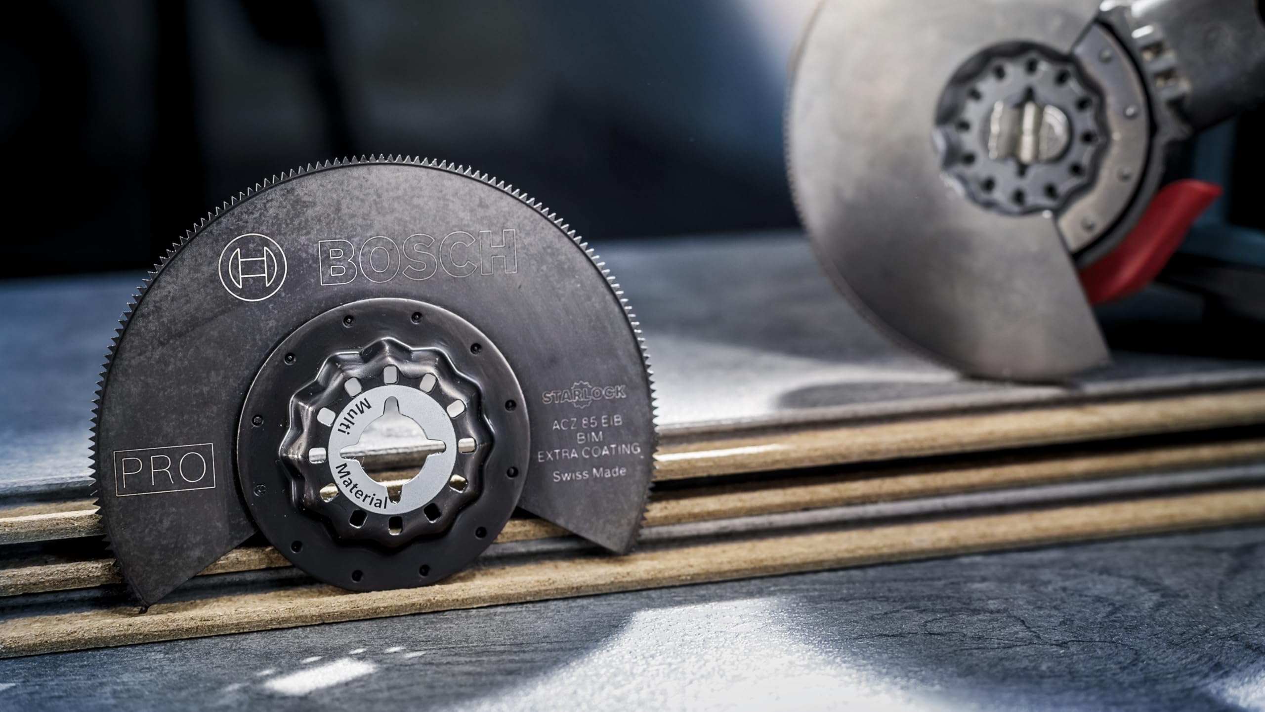 Bosch 1x Brzeszczot PRO Multi Material ACZ 85 EIB do narzędzia wielofunkcyjnego (do Metale nieżelazne, Solidny laminat winylowy, PCW, Ø 85 mm, Professional Akcesoria Narzędzie wielofunkcyjne)