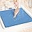 LuxStep Shower Mat Bathtub Mat,24x24 inch, Non-Slip Bath Mat with Drain, Quick Drying PVC Loofah Bathmat for Tub,Shower,Bathroom (Lake Blue)