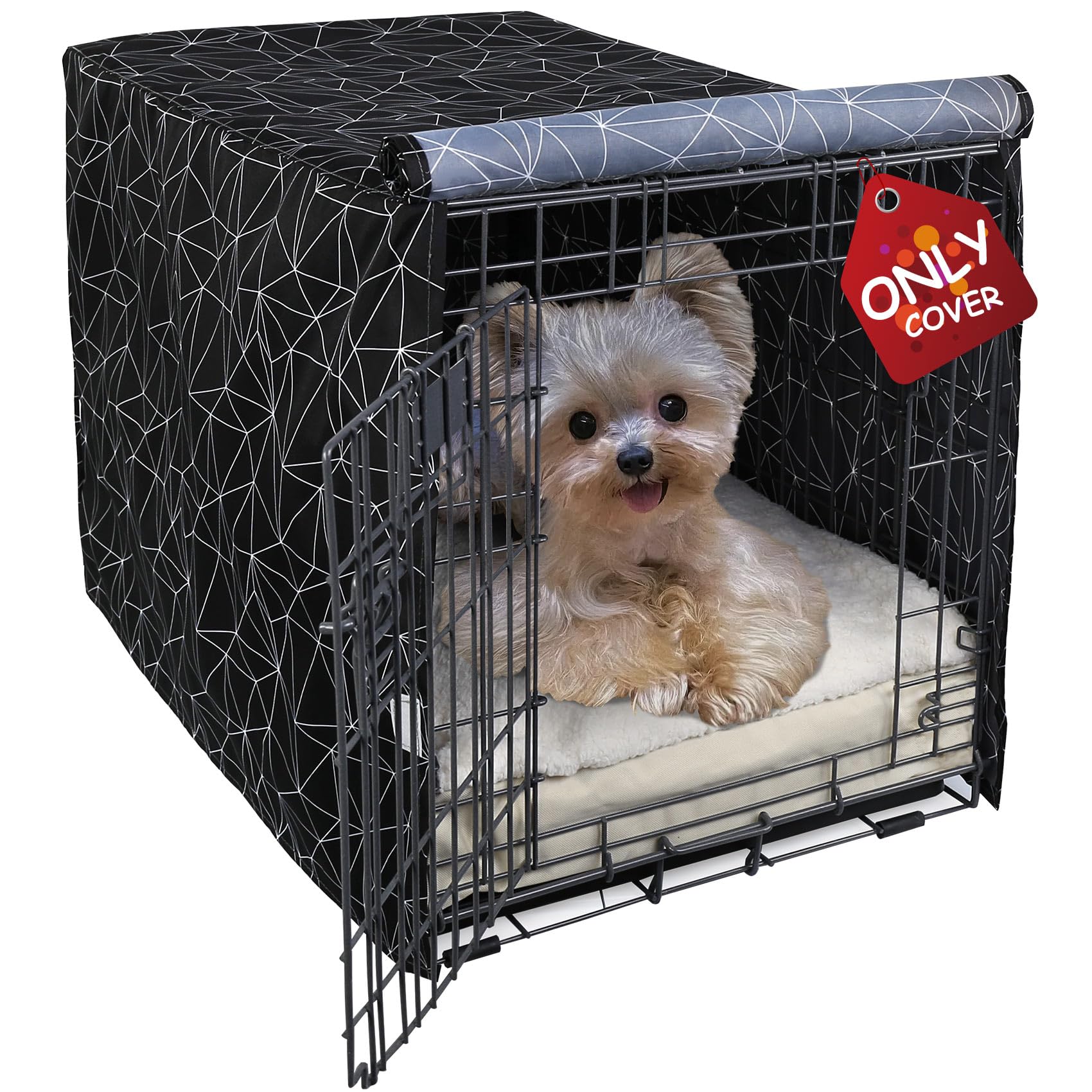 Amazon.co.jp: Explore Land Pattern 犬用クレートカバー 18インチ