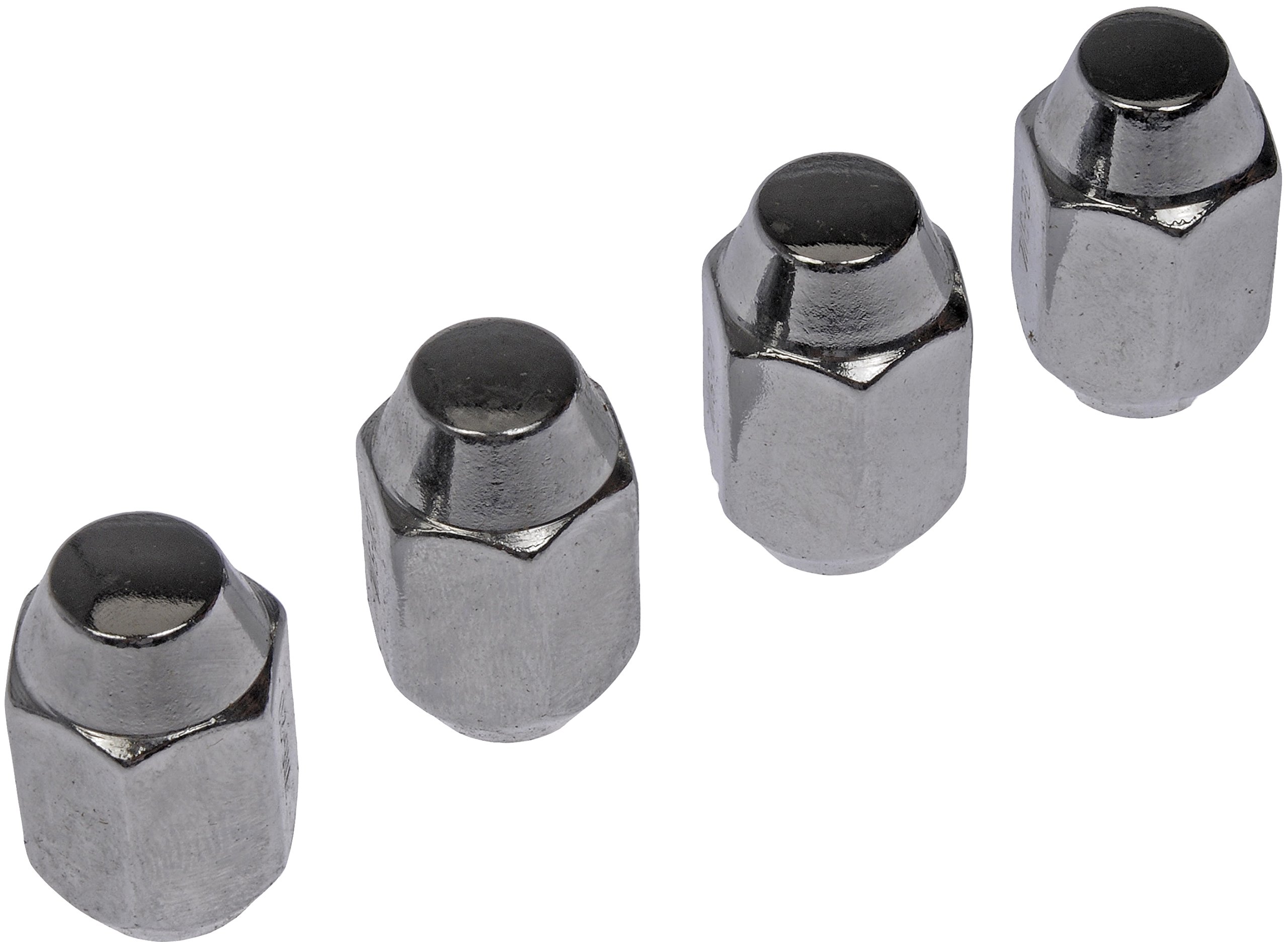 CHROME WHEEL NUT - Wheel Nut Chrome Acorn 7/16-20 - Lug Nut - These wheel lug nuts are designed to match the fit, function and performance of the original equipment hardware on specified vehicles. They are engineered from durable materials to exacting specifications for long service life and a perfect fit. - Chrysler 1976-60, Ford Motor Company 1977-71, General Motors 1991-38, Nissan 1967-65 - Dorman 711-109 Wheel Nut Chrome Acorn 7/16-20 Compatible with Select Models, 4 Pack - Dorman Wheel Nut 4 Piece 711-109 - Wheel Nut Chrome Acorn 7/16-20