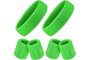 Green Sweatbands for Growing Athletes