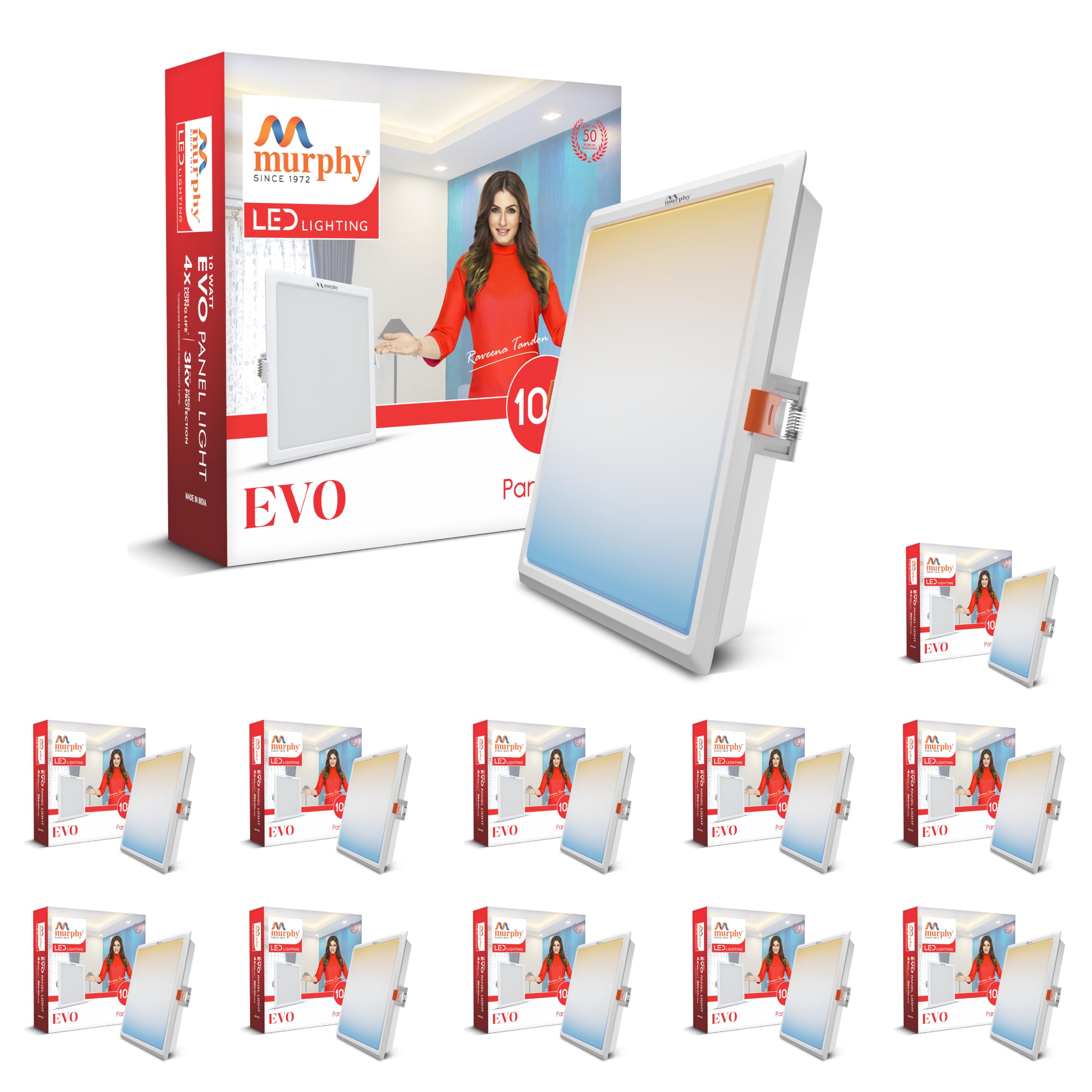 Murphy EVO LED Recessed Panel Light - 3 Color Switchable -18 Murphy EVO LED Recessed Panel Light - 3 Color Switchable -18