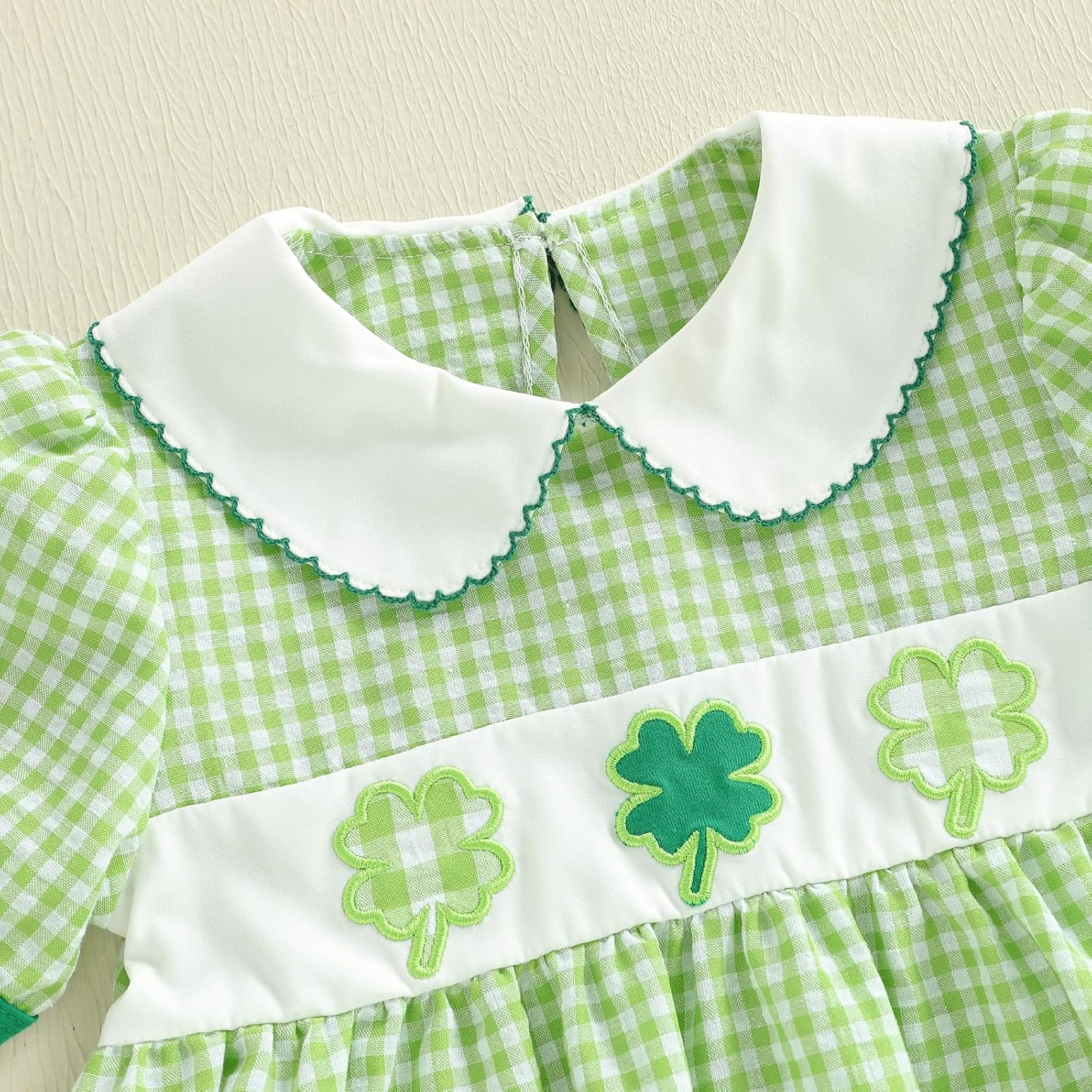 Toddler Girl St Patricks Day Outfit Green Dress Spring Summer Clothes Cute Baby Girl Smocked Outfits - Image 5