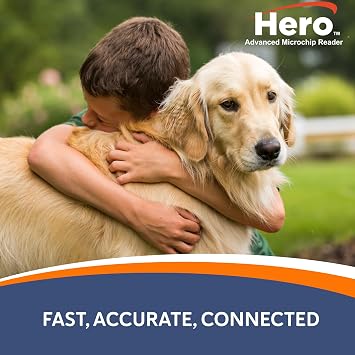 Hero Universal Microchip Scanner for ISO & Non-ISO Pet Microchip, Bluetooth