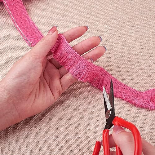 Miniatura 63 de KISSITTY Cinta de encaje de fibra de poliéster de 27 yardas para coser vestidos, ropa, manualidades, decoración del hogar, color marrón coco