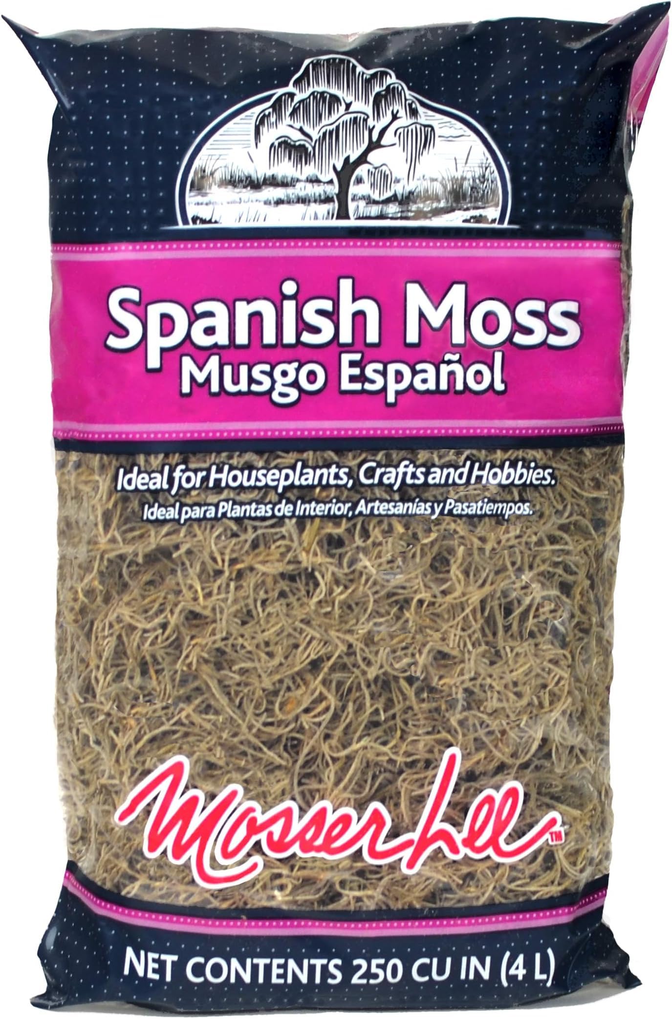 Mosser Lee ML0560 Spanish Moss, 250 Cubic Inches (Pack of 8)