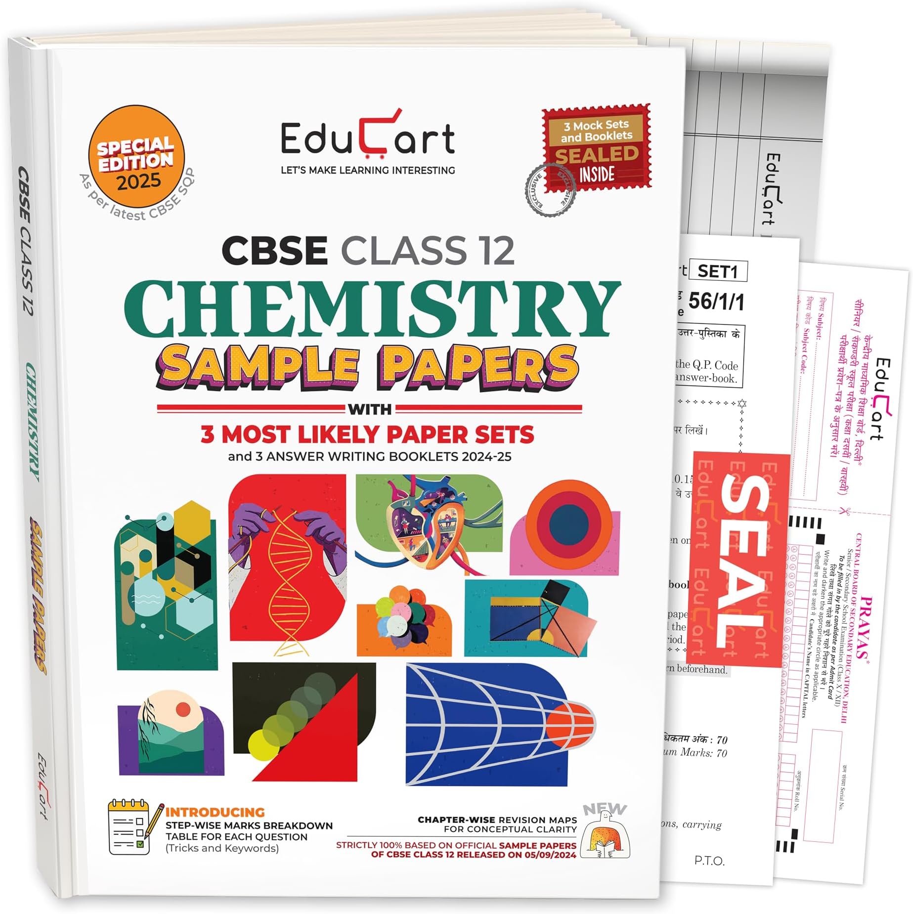 Educart CBSE Sample Question Papers Class 12 Chemistry Book (For 2025 Exam)