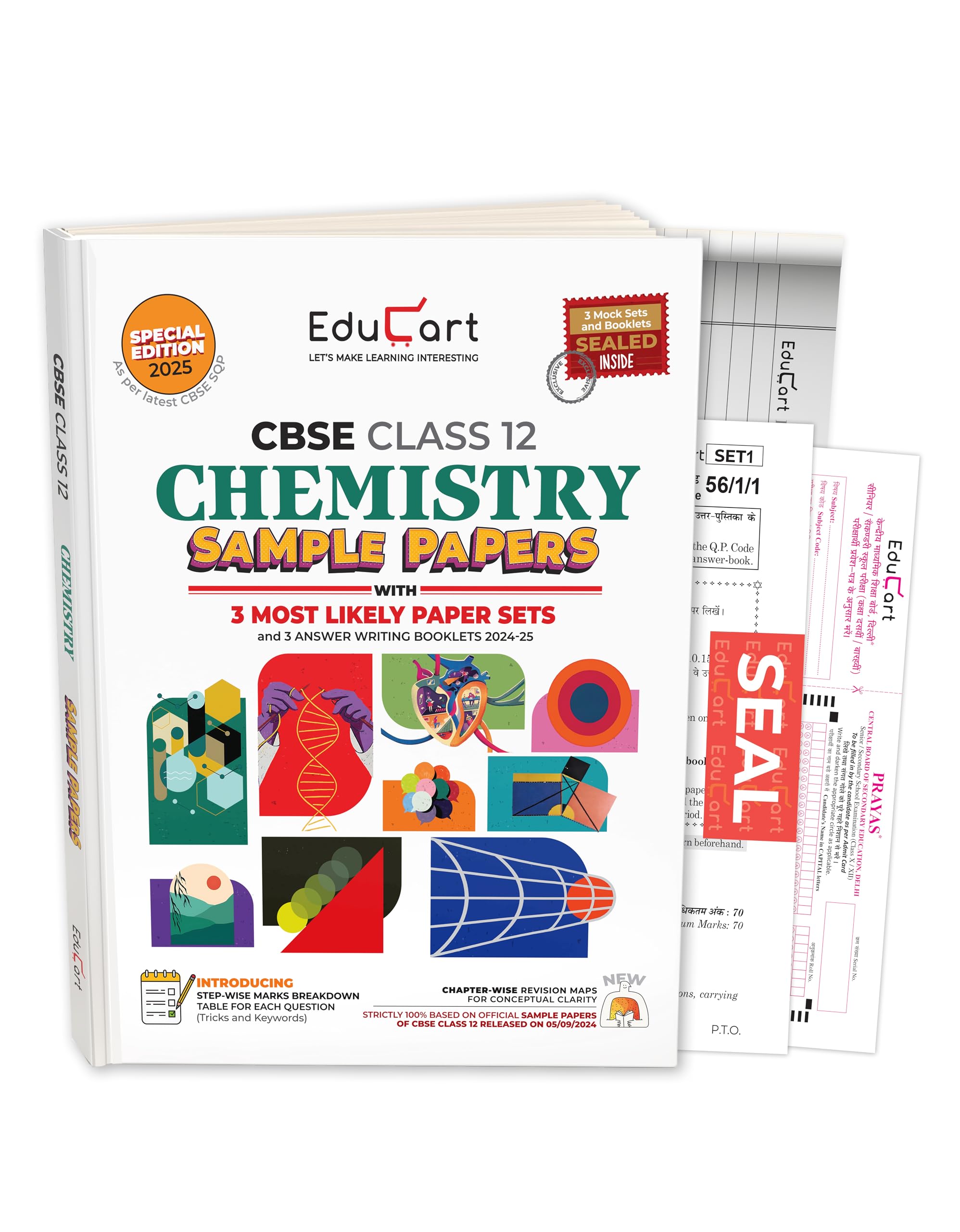 Educart CBSE Sample Question Papers Class 12 Chemistry Book (For 2025 Exam) Paperback – 4 September 2024