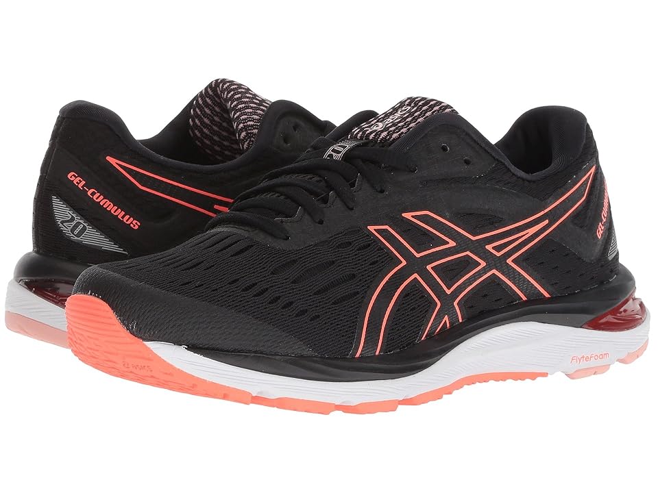 

ASICS GEL-Cumulus(r) 20 (Black/Flash Coral) Women's Running Shoes