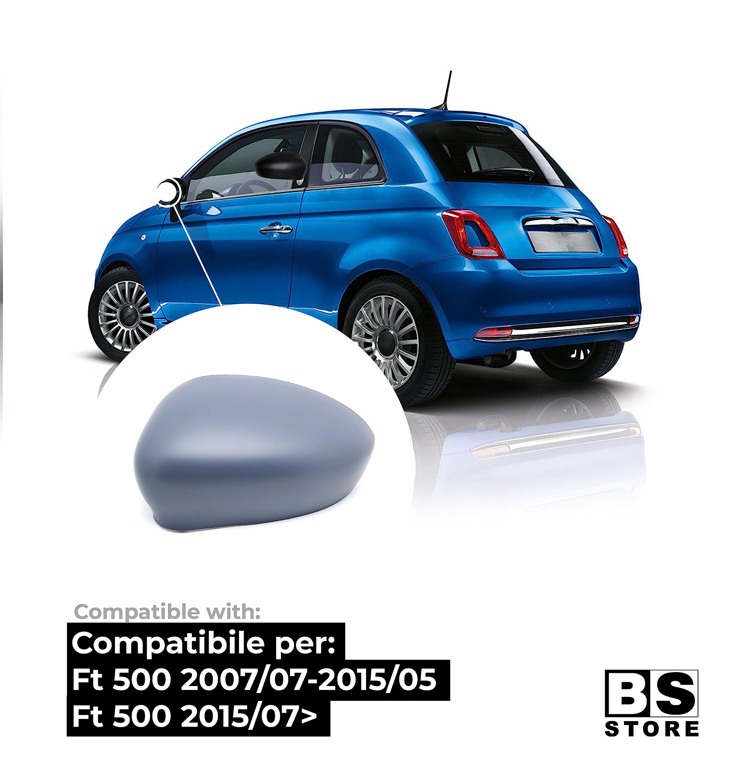 Calotta Specchietto Sinistro Per Nissan Qashqai 2007 - Pronta Per Verniciare - Foto 2