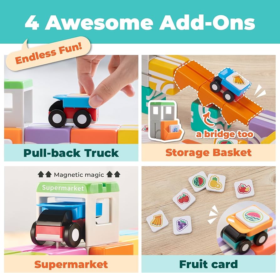 Amazon.com: QBI Toy 2 Sets Combo | Supermarket Adventures & Happy