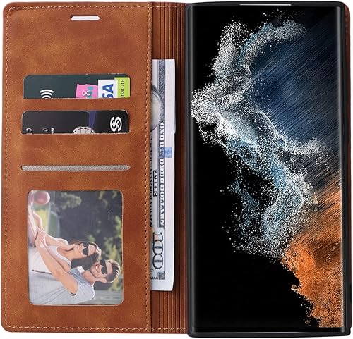 Miniatura 3 de ZZXX Funda tipo cartera para Samsung Galaxy A13 5G con bloqueo RFID, ranura para tarjetas, función atril, magnética, de piel suave, para Samsung