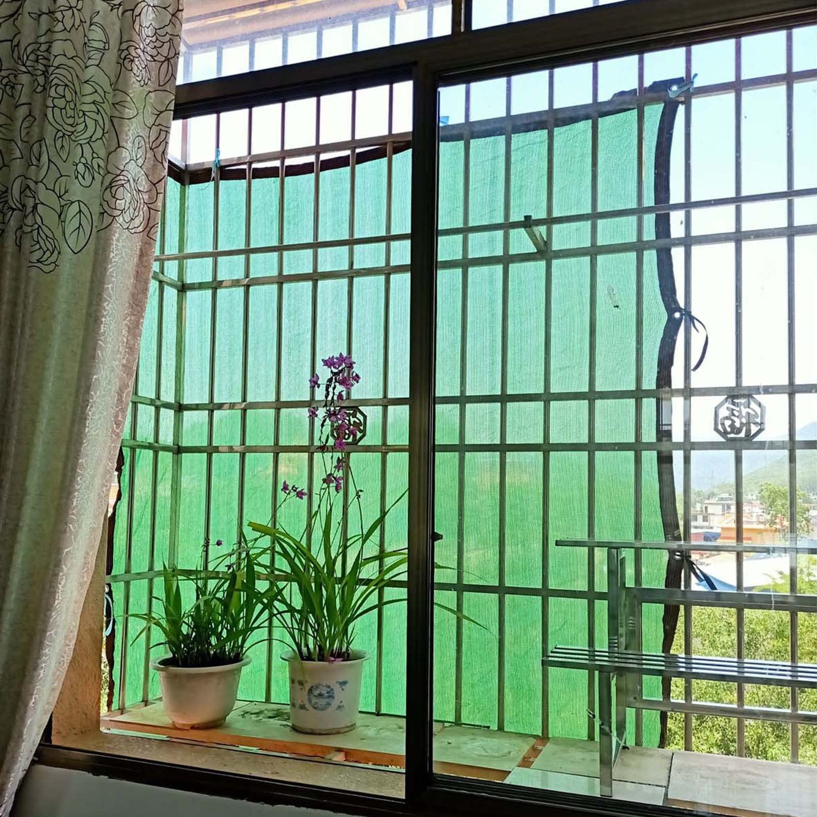 Red De Sombra Para Invernadero,Verde,Solar Sombra Paño,Tasa De Sombra Del 85%,Malla Sombreadora Transpirable,Tela De Sombra,Malla De Sombra Para Jardín Pérgola Terraza Balcón,Green-3x7m(9.8*23ft)
