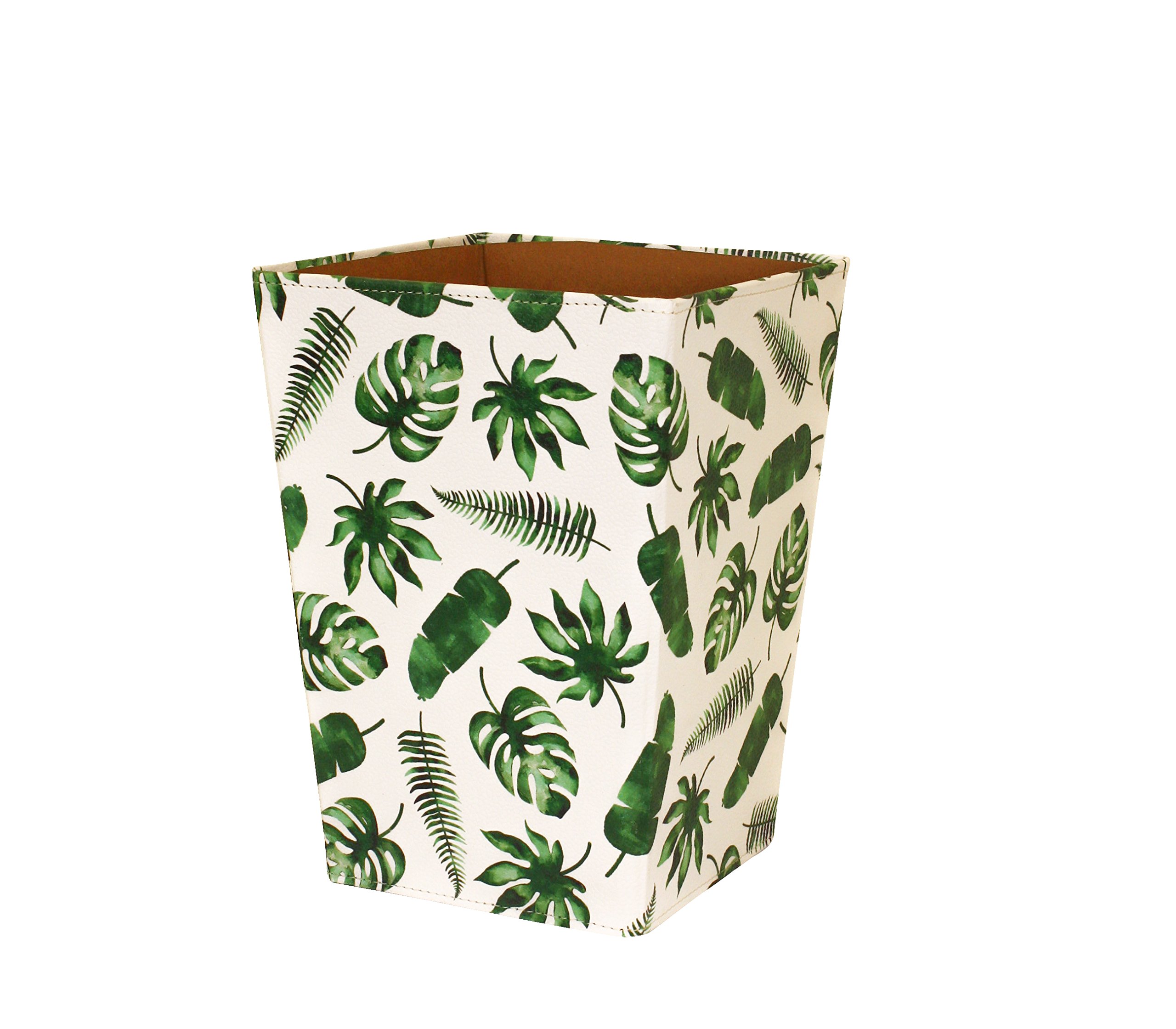 Karenza & Co Waste Paper Bin (Tropical Leaves) | Eco-friendly recycled material | Non-Plastic