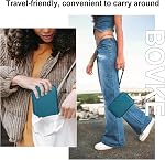 BOVKE Carrying Case for Fujifilm X100VI / X100V / X-E5 Digital Camera, Extra Mesh Pocket for Fuji Camera Accessories Charging Cables, Blue