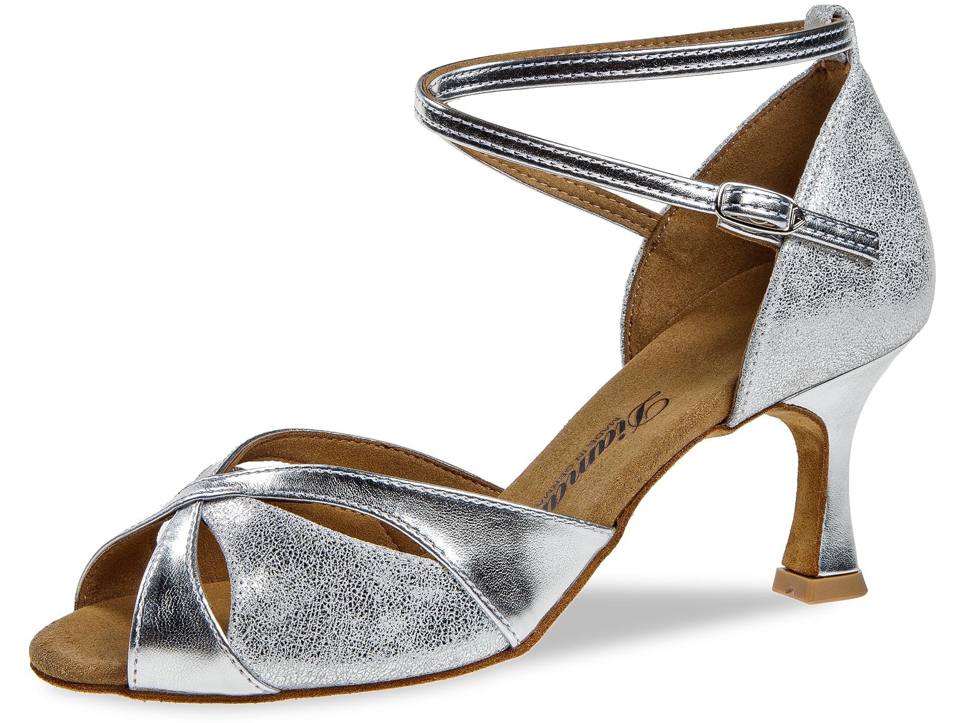 Chaussures de danse diamant confortables talons flare 6,5cm - 3