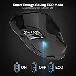 Redragon M656 Gainer Wireless Gaming Mouse, 4000 DPI 2.4Ghz Wireless Mouse w/ 5 DPI Levels, 7 Macro Buttons, Red LED Backlit & Pro Software/Drive Supported, for PC/Mac/Laptop