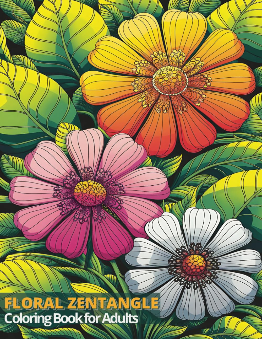 Floral Zentangle Coloring Book for Adults Amazon.co.uk Neve, Aria